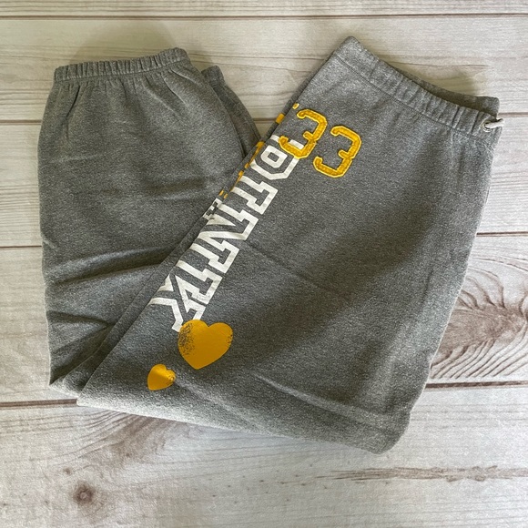 PINK Victoria's Secret Pants - Pink Pittsburgh Steelers Campus Pants EUC L Grey